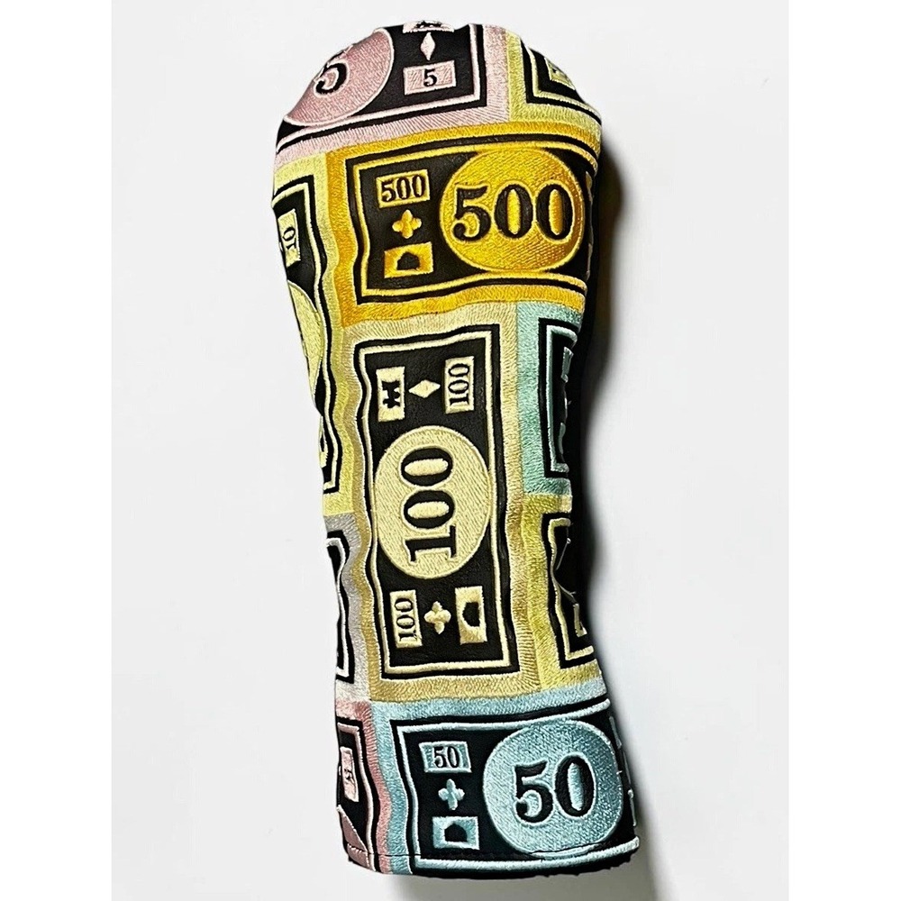 Bettinardi X Monopoly Fun Money Fairway Wood Headcover Black/Multicolor RARE